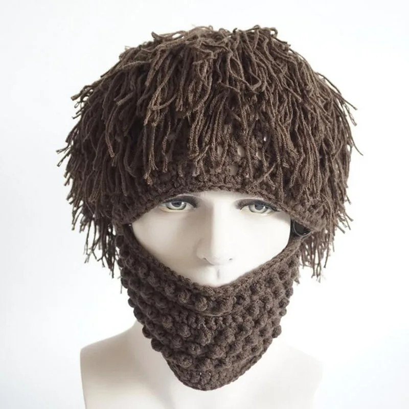 Handmade Wig Beard Octopus Hats caps Crocheted Tentacle Beanies Men's ...