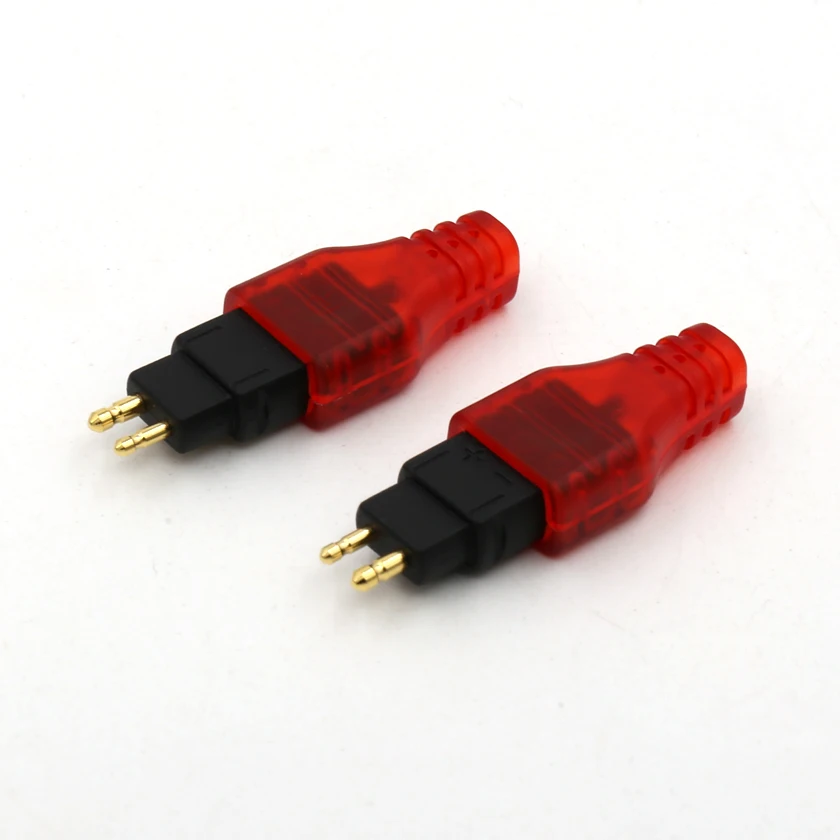 Pair red Headphone headset Plug DIY Upgrade adapter FR Sennheiser HD580 HD600 HD650