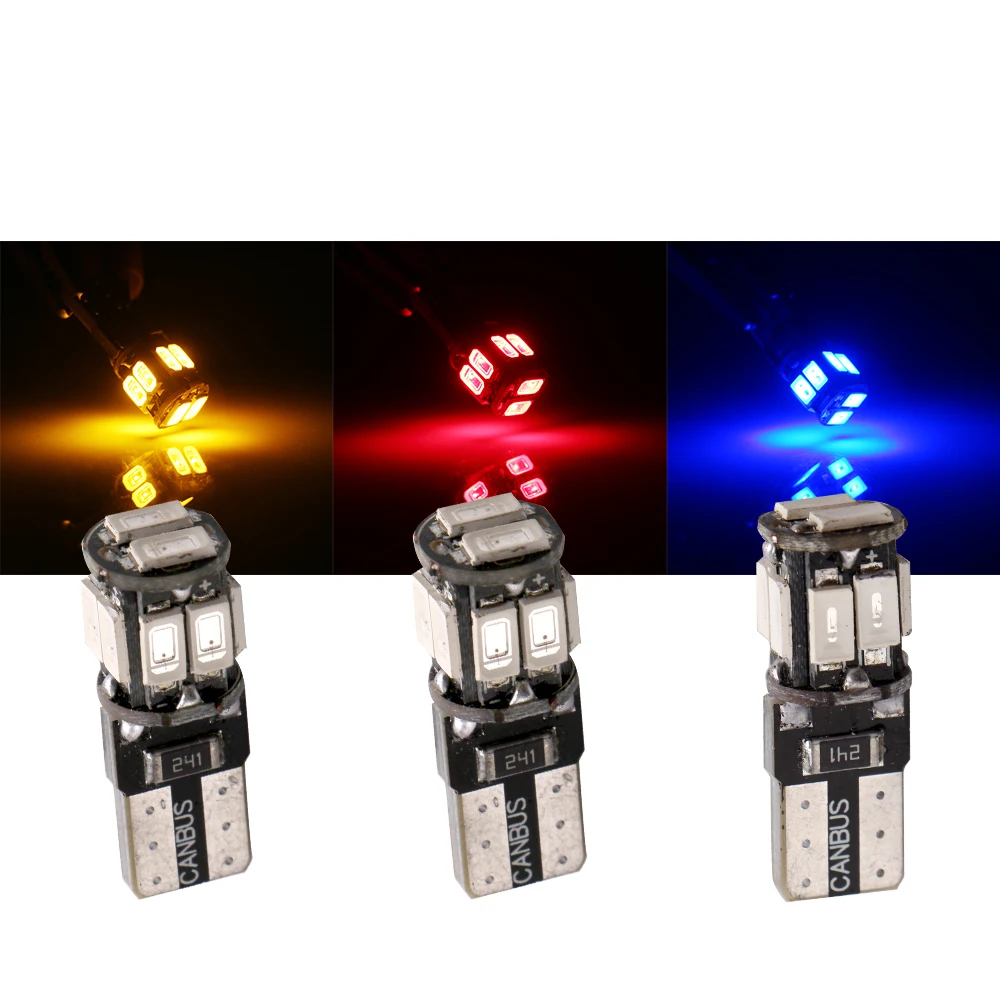10 шт T10 W5W Canbus led 5630 SMD Led Auto безотказная лампа с клиновидным цоколем автомобильная