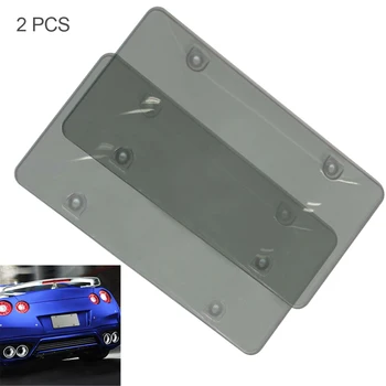 

2pcs Waterproof Bubble Frame Cars License Plate License Tag Bumpers License Plate Tap Holder Accessorie Protector Cover