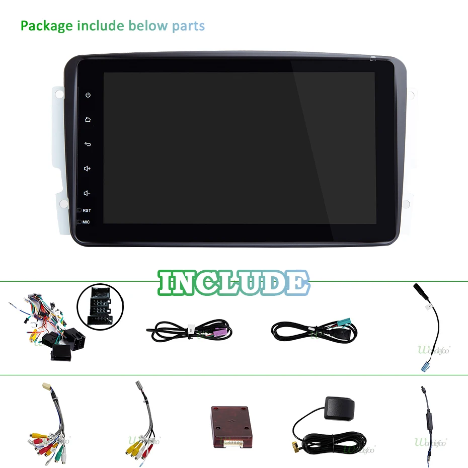 Perfect DSP Android 9.0 4G 64G 2 DIN DVD For Benz W209 W203 W168 W463 W163 M ML Viano W639 Vito Vaneo E-W210 GPS Radio Player IPS Screen 2