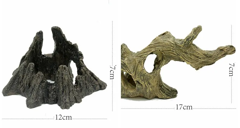 Аквариумный ящик для рептилий, украшение из смолы, Дрифтвуд из мертвой древесины, 8 видов на выбор