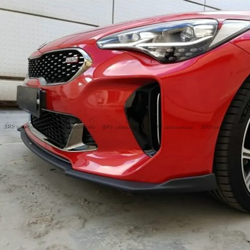 Для Kia Stinger тип M углеродное волокно Передние Губы бамперы аксессуары комплект