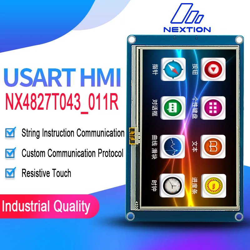 4 3 &quotNX4827T043 Nextion Basic HMI Smart USART UART серийный резистивный сенсорный TFT ЖК модуль панель