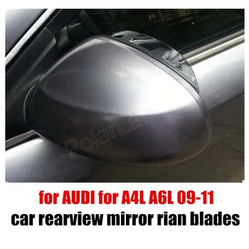

1 pair high quality for AUDI for A6L A4L 09-11 Car Rearview Mirror Rain Cover rain eyebrow back Mirror