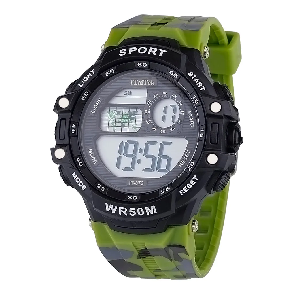 Спортивные водонепроницаемые часы многофункциональные светящиеся модные спортивные часы электронные цифровые часы подарки мужские наручные светящиеся часы