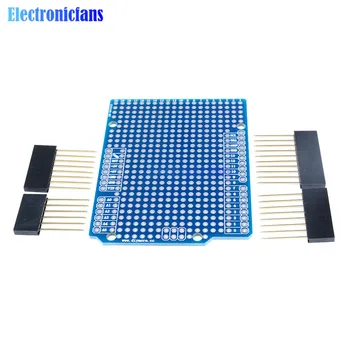

Fiber PCB Breadboard 2mm 2.54mm Pitch With Pins DIY Prototype PCB Expansion Board For Arduino ATMEGA328P UNO R3 One Shield FR-4