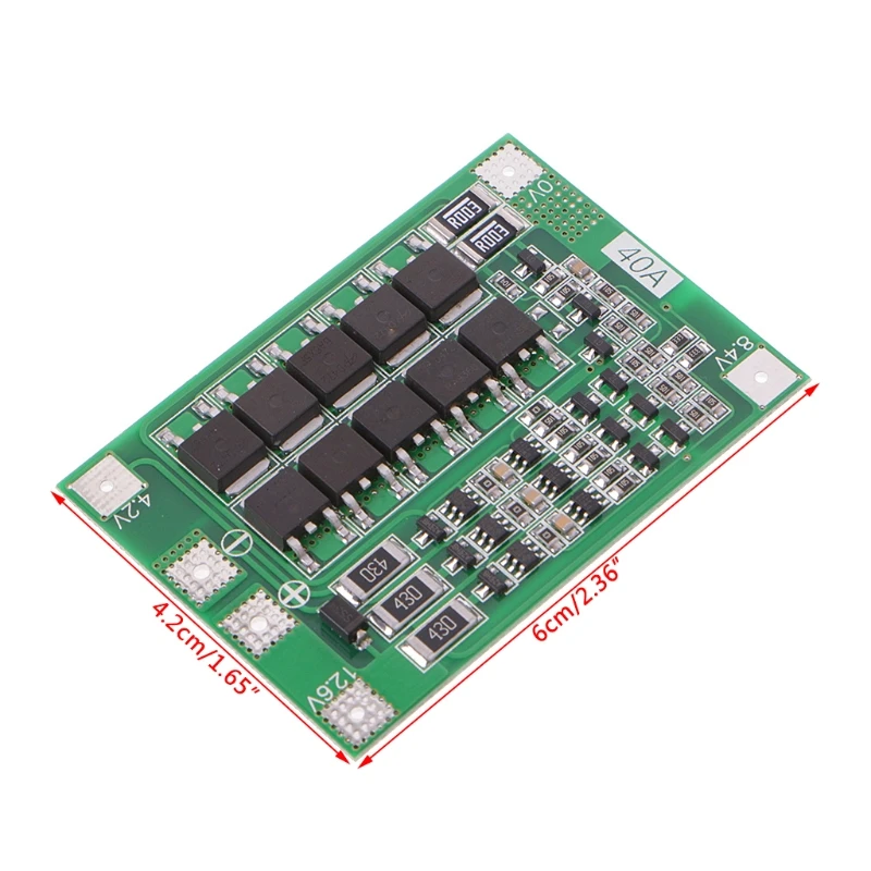 1 шт 3S 11,1 V 12,6 V 40A w/баланс 18650 литий-ионный аккумулятор плата защиты BMS Улучшенная/сбалансированная версия