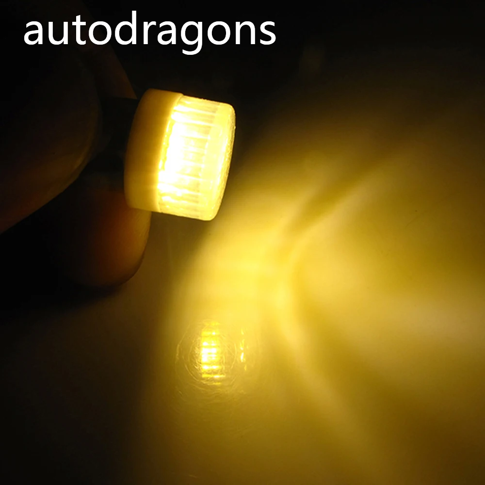 Autodragons 100 шт. Ba9s#44 штык AC 6 В/6,3 В 2*5630 SMD+ плоский колпачок светодиодный пинбол машина светильник лампа супер белый не ореолы