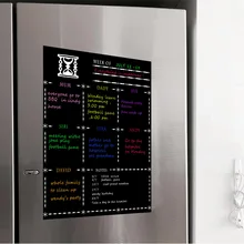 A3 магнитная доска для заметок на холодильник, белая доска на холодильник, гибкая доска на холодильник, Еженедельный планировщик с бесплатной 8 ручкой