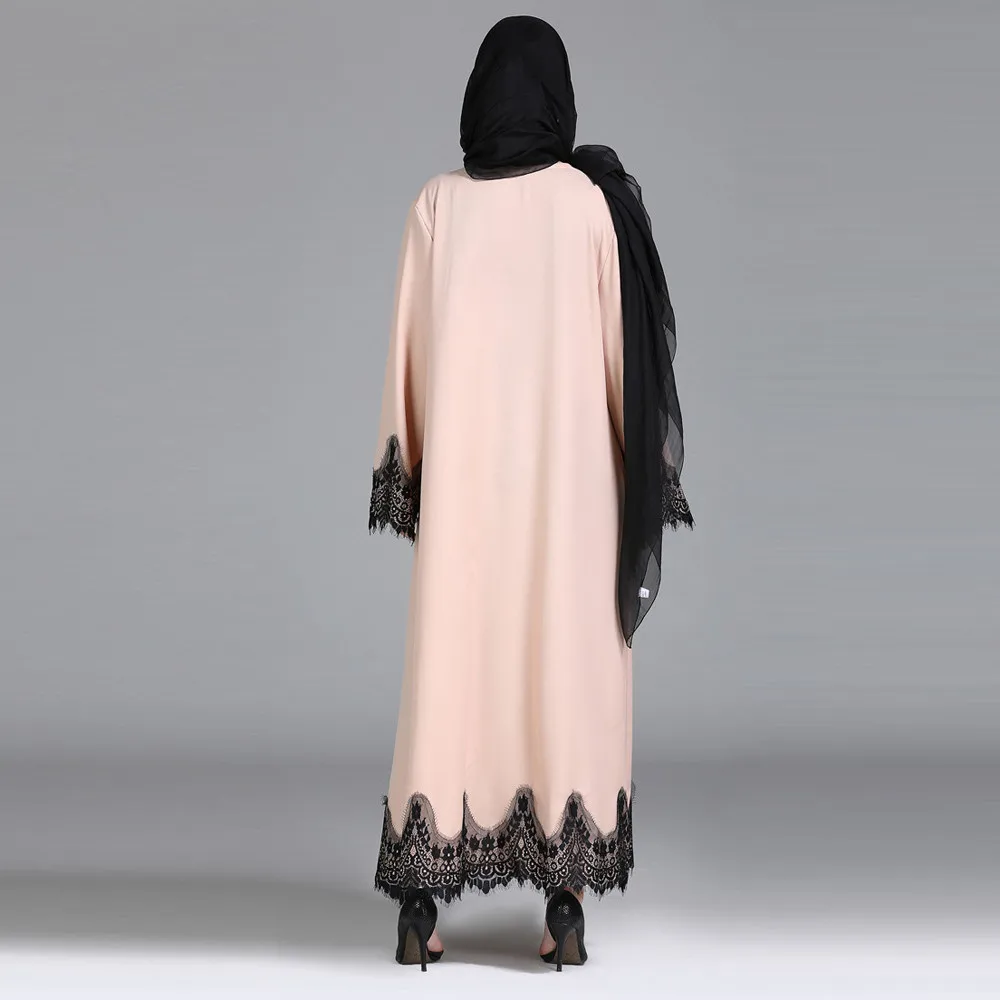 Abaya Femme кружевное кимоно кафтан халат исламский, мусульманский платье хиджаб абайя s Восточный халат из марокена Катара Оман Турции Elbise