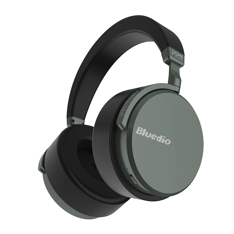 Bluedio V2 беспроводные Bluetooth наушники PPS12 драйверы с микрофоном Высококачественные наушники HiFi гарнитура для телефонных звонков и музыки - Цвет: Черный