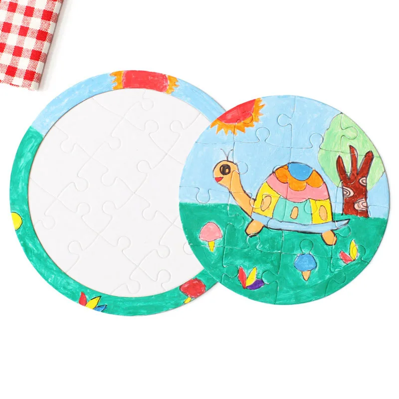 

UainCube 10/11/14/16Pcs Paper Puzzles Toys for Children 3D DIY Jigsaw Learning & Educational Digital Paper for Drawing on Board