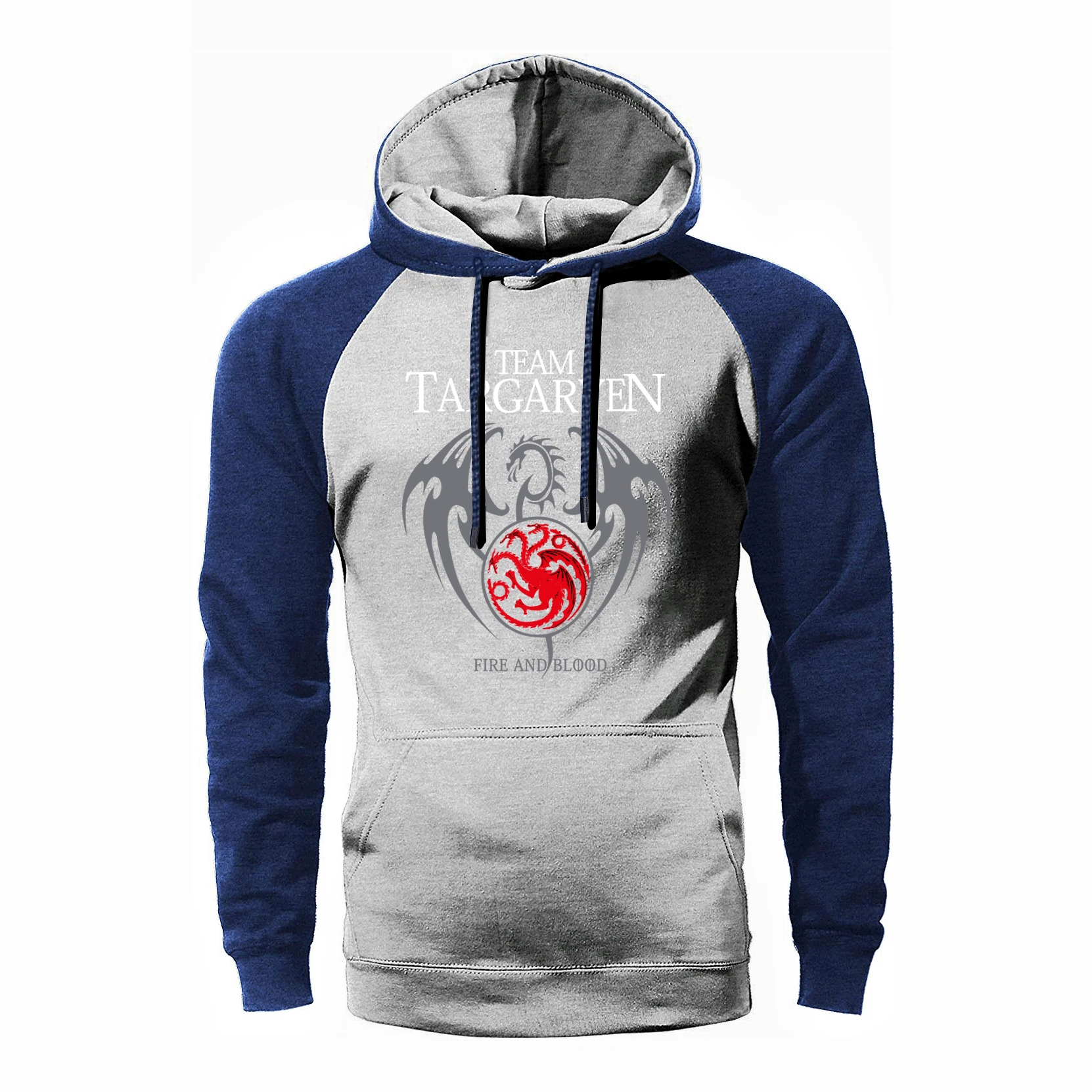 Игра престолов таргариен Толстовка Мужская Дракон Реглан Толстовка с капюшоном весна осень свободная флисовая уличная одежда хип-хоп спортивная одежда