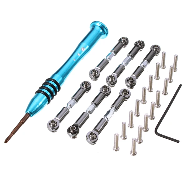 

WLtoys Upgrade Metal Adjustable Rods Suit for WLtoys A959-B A979-B A959 A969 A979 K929 RC Car Parts