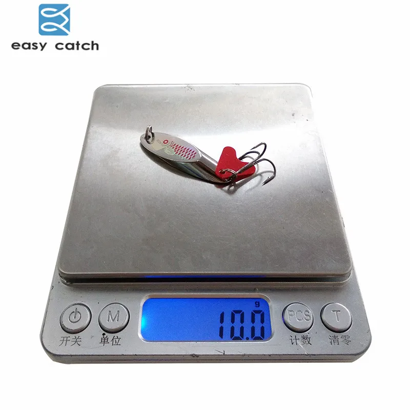 Easy Catch 2 шт. 10 г жесткая металлическая ложка рыболовная морская приманка китайский