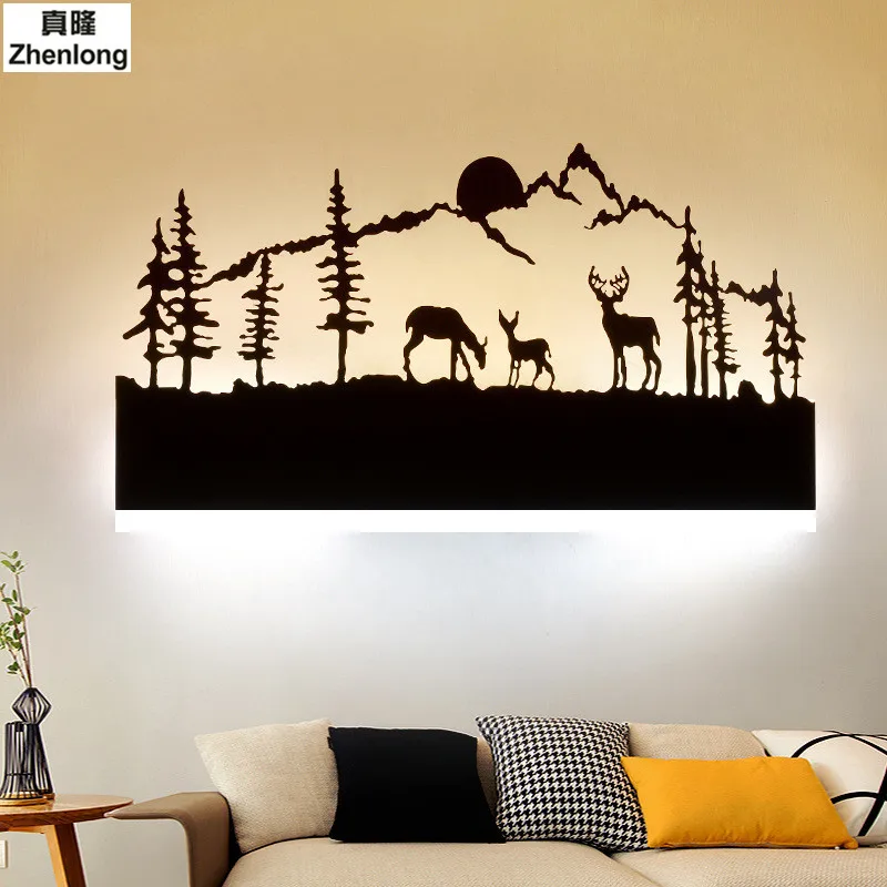 

Black Acrylic Creative Modern Led Wall Light For Living Room Beside Room Bedroom Lamps LED Sconce Bathroom Wall Lamp LED Lustres