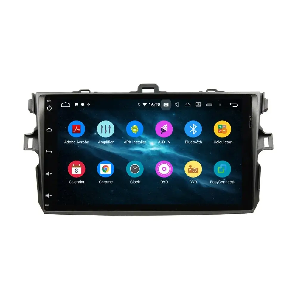 Top Android 9.0 Octa Core 2 din 9" Car Radio DVD GPS for Toyota Corolla 2006-2011 4GB RAM Bluetooth 4.2 32GB ROM USB Mirror-link 2