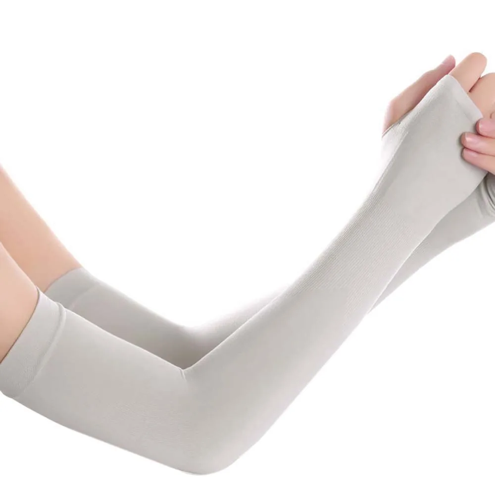 1 Pair Cooling Athletic Sport Skins Arm Sleeves Sun Protective UV Cover  Outdoor Sport Running Cycling Arm Warmers ST