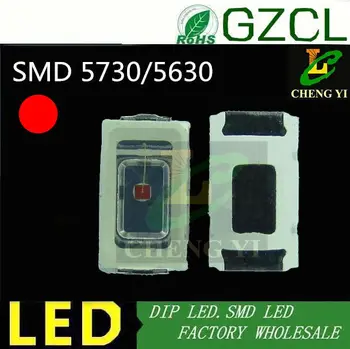 

100PCS Free shipping 16-18LM RED 0.5w smd led 5730 light diode 1.8-2.2V 5mm SMT led