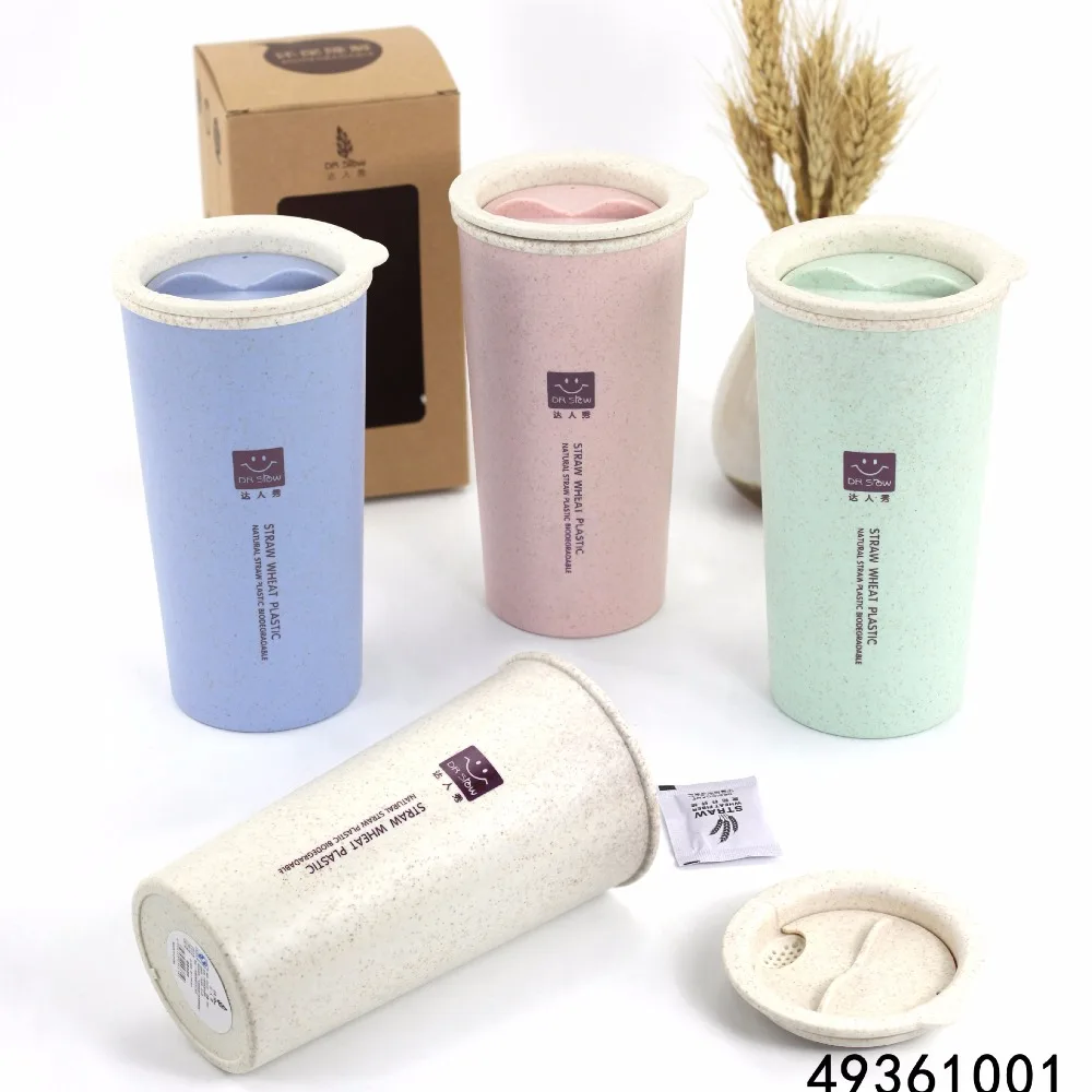 3 цвета многоразовая дорожная чашка для кофе чашка из pla с крышкой для чая и кофе здоровая экологическая