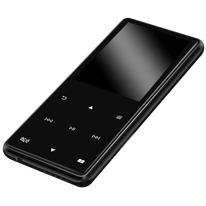 

Bluetooth Mp4 Portable Media Music Player 2.4 Inch Press Screen Key Hifi Play Video Rom 16Gb Black Metal