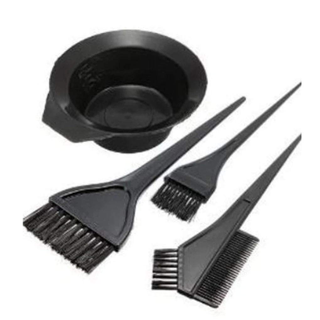

4Pcs Hair Dye Colouring Brush Comb Bowl Hairdressing Styling Tools Accessories