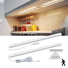 DC 12V движения PIR Сенсор светодиодный свет лампа, 30/40/50 см шкаф для одежды шкаф Кухня украшения дома аварийного освещения