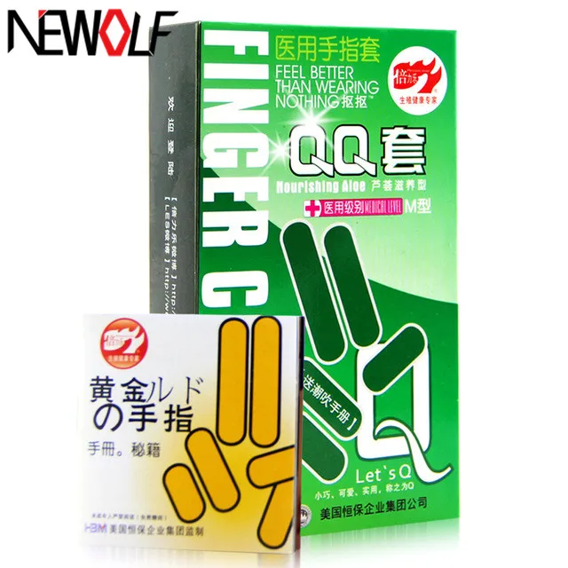 10pcs Finger Sleeve Condoms Adult Sex Products Aloe Fragrance Ultra 