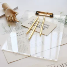 Плотный акриловый буфер обмена-подходит для 9x12 дюймов А4 бумаги твердой доски чистого золота