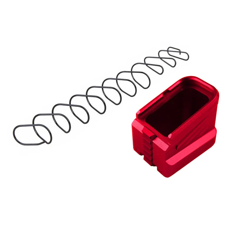 Лидер продаж ЧПУ алюминий сделано Glock журнал база Pad комплект для Glock 17 17C 17L 22 22C 24 24C 31 31C 34 35 - Цвет: Red