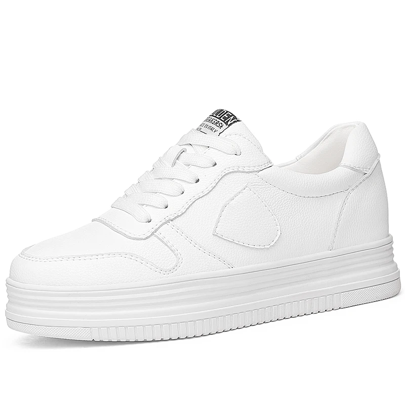

Spring New Designer White Platform Sneakers Women Vulcanize Shoes Tenis Feminino Lace-up Casual Female Shoes Woman A0015