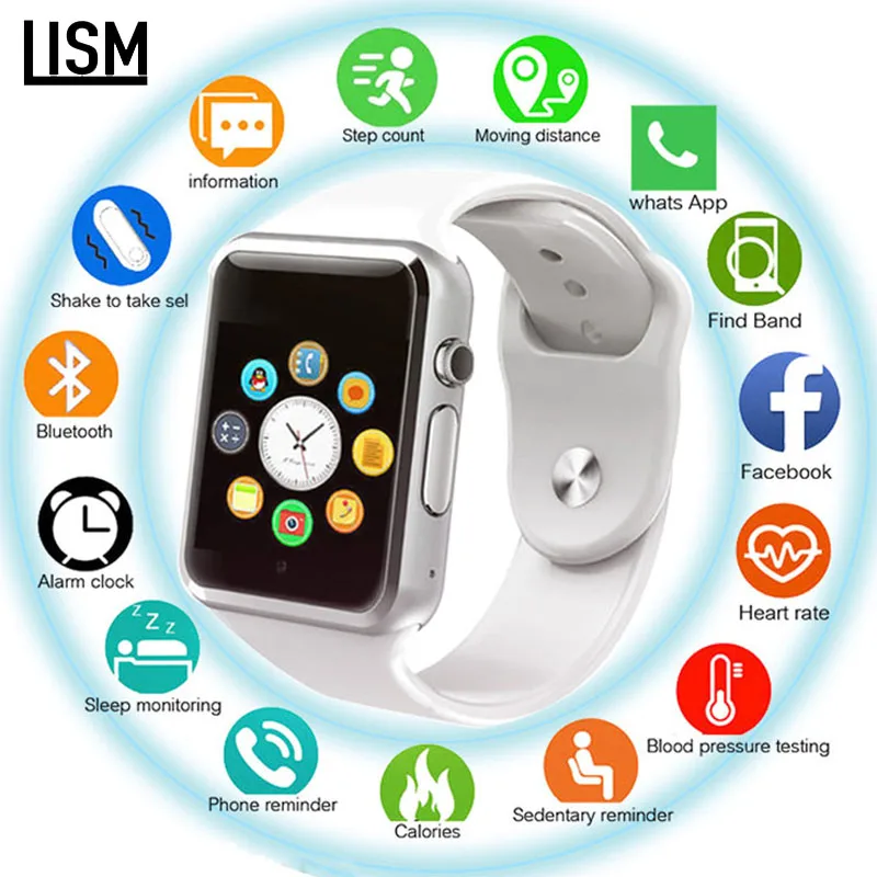 

A1 Bluetooth Smart Watch Sport Wristwatch Support 2G SIM TF Camera Smartwatch Bracelet for Android Phone PK GT08 DZ09 Q18 V8 X6