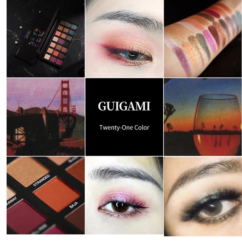 

Hot 21Colors Eyeshadow Highlight Face Eyeshadow Highlighter Powder Makeup Pearl Metallic Eyeshadow Palette Makeup profissional