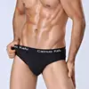 Lot de 4 sous-vêtements pour hommes, slips solides pour hommes, slips en Fiber de bambou, culotte Bikini Sexy ► Photo 2/6