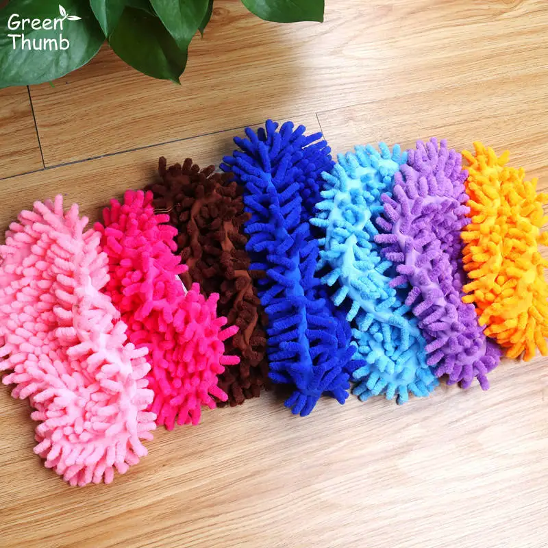 1Pair Retractable Edge Mopping Shoe Cover One Size Mop Replacement Cloth Multi-Antenna Fit Woman Man For Home Floor Cleaning | Дом и сад