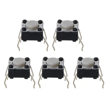 5 piezas interruptor Micro del ratón para Logitech M185 M215 G300 G402 G602 M570 6x6x4,3mm
