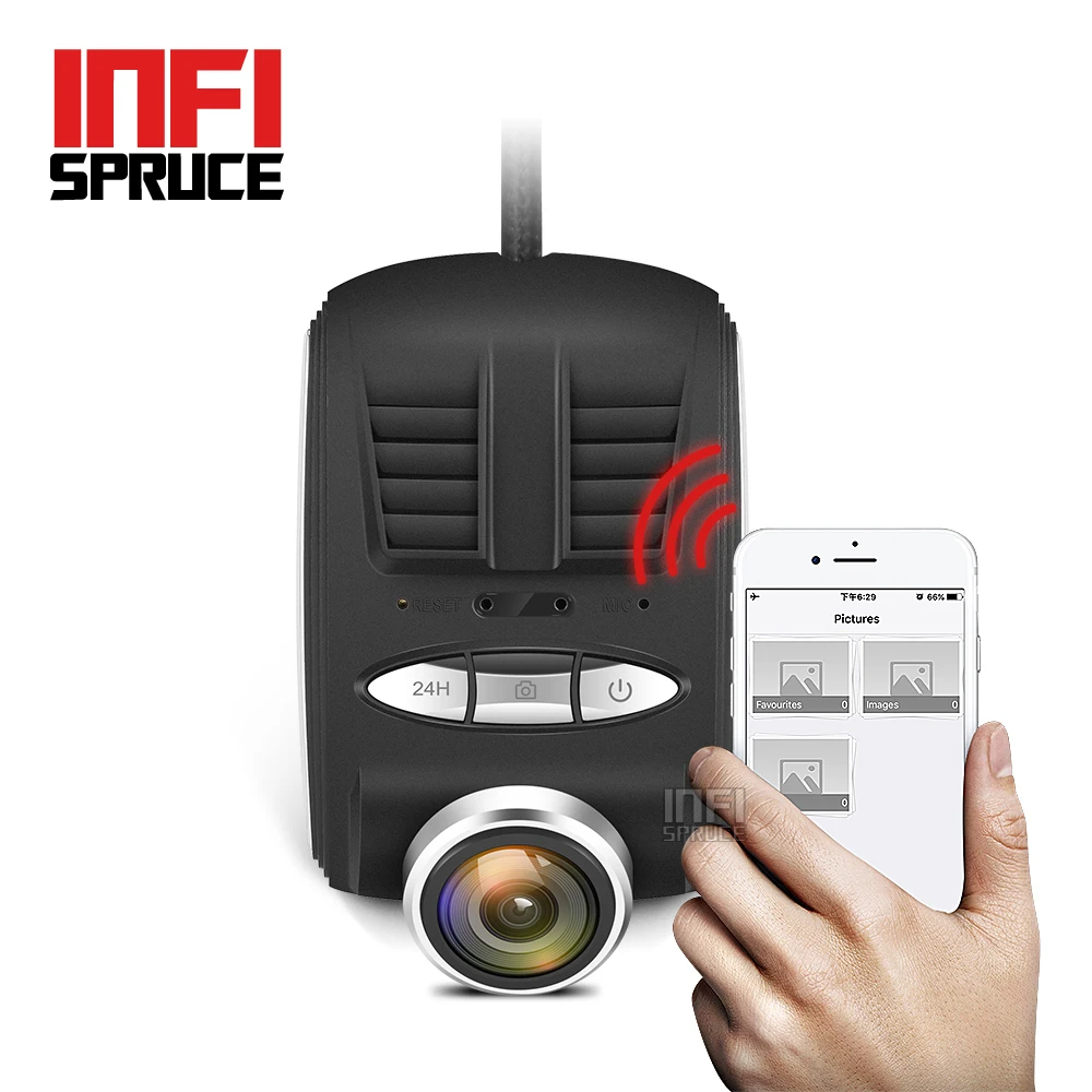 Infisruce 1080 P Автомобильный Wi Fi DVR универсальная установка dush cam Автомобильная камера