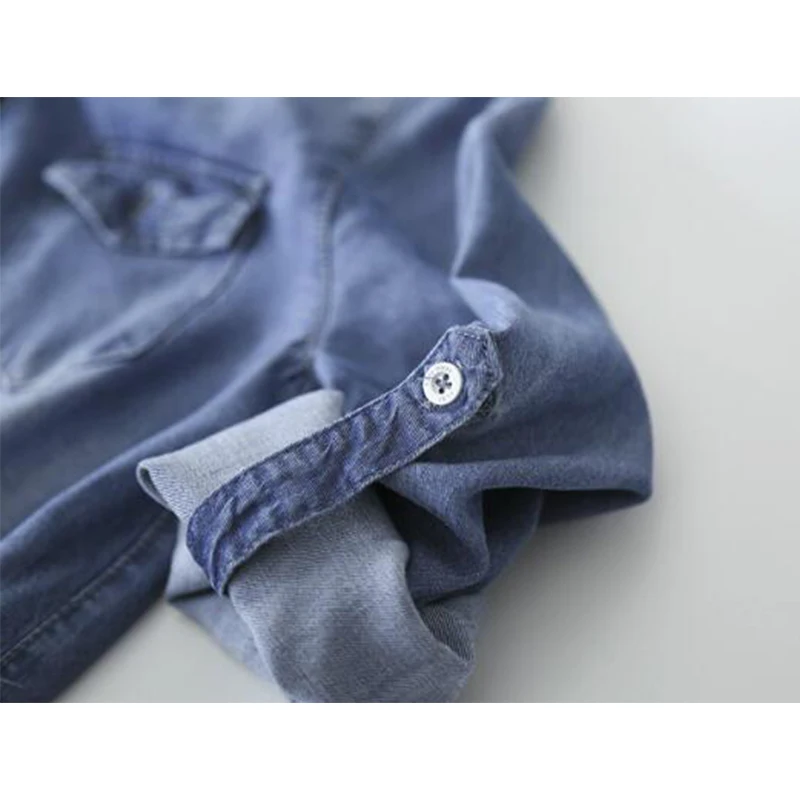 Rihschpiece 2018 Summer Tunic Denim Shirt Dress Women Vintage Party Dresses Plus Size Sexy Clothing Jeans Dress RZF1212