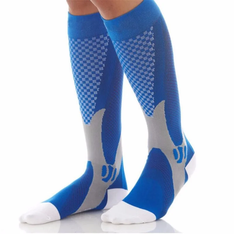 Новые носки хлопковые с забавным рисунком для мужчин и женщин, Длинные Компрессионные носки мужские зимние белые счастливые бамбуковые поло теплые носки ниже колена в стиле пэчворк