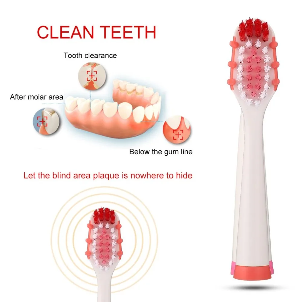 

2pcs Electric Toothbrush Replaceable Heads Sonic Seago Tooth Brush Head for SG-880 Electric Toothbrush Deep Clean Teeth Care