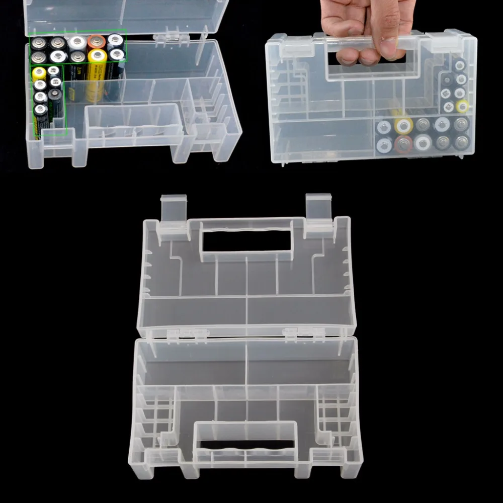 

Plastic Case/Organizer/Holder/Container Battery Storage Box for AAA 9V Battery