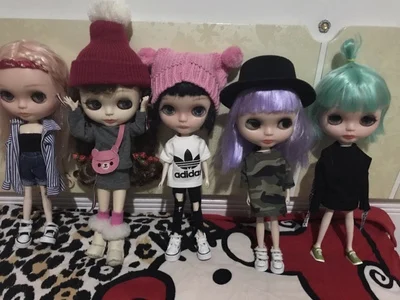 Карамельный цвет 1/6 blyth модная кукольная шляпа шерстяная шляпа 1/4 1/6 bjd кукла аксессуары вязаная шапка для blyth Кукла аксессуар