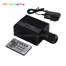 RGBW 16 W светодиодный волоконно-оптический драйвер двигателя с 28key RF пультом дистанционного управления для всех видов волоконной оптики