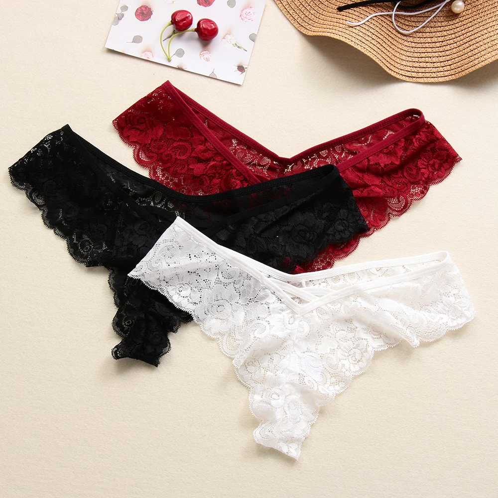

S-2XL T-back Women Sexy Lace Panties Briefs Female Seamless Thong G-string Soft 2019 New Low Waist Women Sexy Underwear