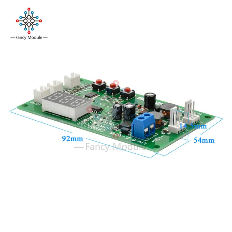 DC 12V Dual 3-провод вентилятора светодиодный интеллигентая(ый) цифровой Температура термостат регулятор переключатель регулятора скорости модуль NTC Сенсор Управление