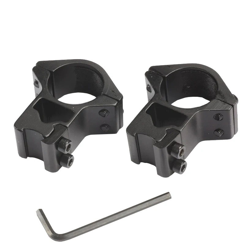 Mizugiwa 2pcs 25.4mm Rifle Scope Mount Ring Premium Hi-Profile Double Screw Strap 11mm Doverail Rail Base Weaver Hunting caza