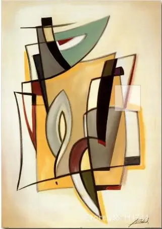

Office room art city dynamics alfred gockel hand painted canvas oil painting unframed