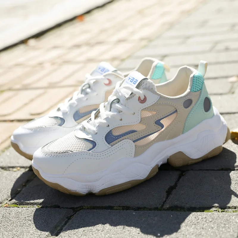 

2019 Women Sneakers Fashion Casual Shoes Woman Comfortable Breathable Mesh Female Platform Sneakers Chaussure Femme Dad Shoes