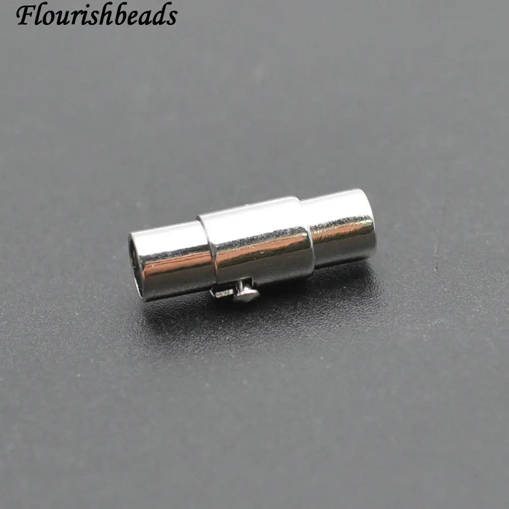 Jewelry Findings Tube Shape Lock Necklace Clasps fit 3mm 4mm